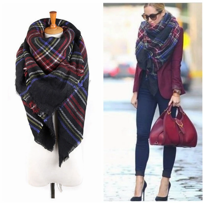 Pashmina Wrap Large - 140*140cm Unisex Women Men Warm Blanket