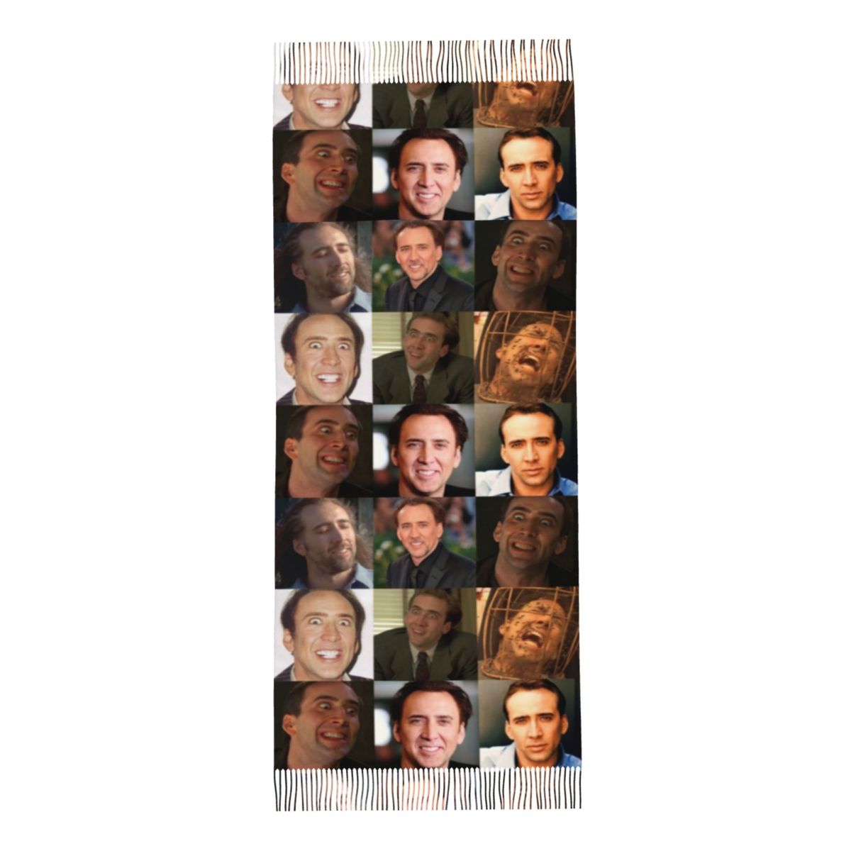 Nicolas Cage Funny Face Meme S - Pashmina Wrap Large บทวิจารณ์และราคา