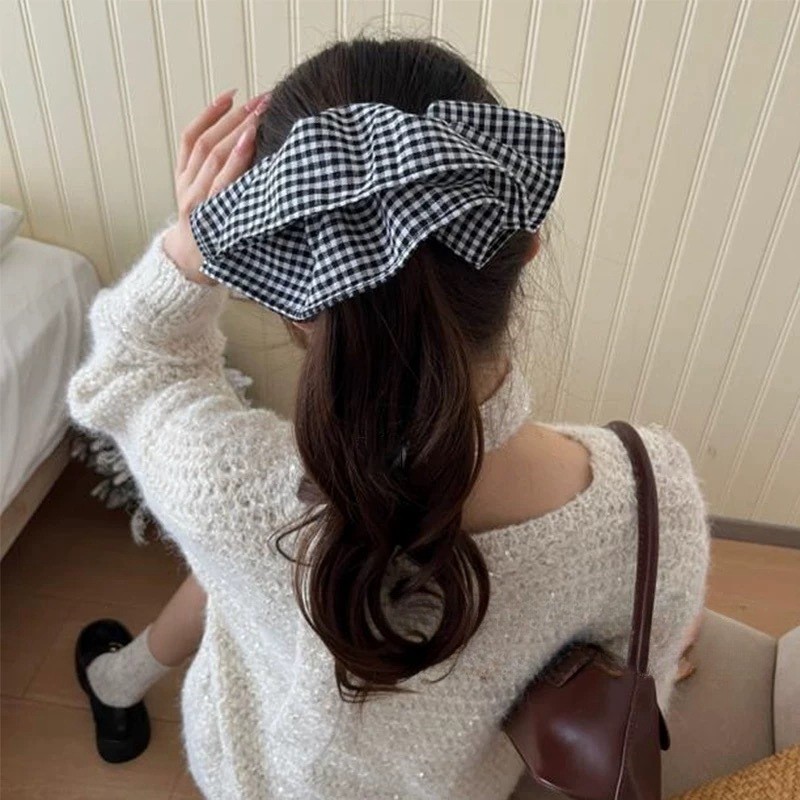 Extra Large Plaid Hair Ties El - Silk Tie Striped บทวิจารณ์และราคา