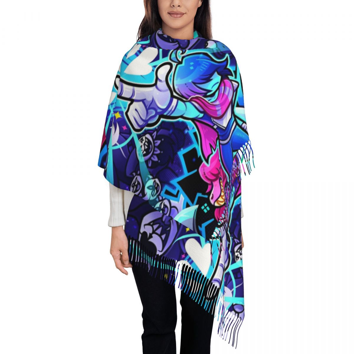 Deltarunes  Shawl Wraps Womens - Pashmina Wrap Large บทวิจารณ์และราคา