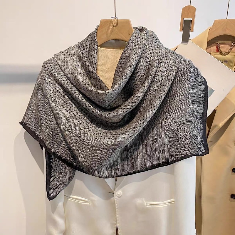 Oversized 110x110cm Real Silk  - Pashmina Wrap Large บทวิจารณ์และราคา