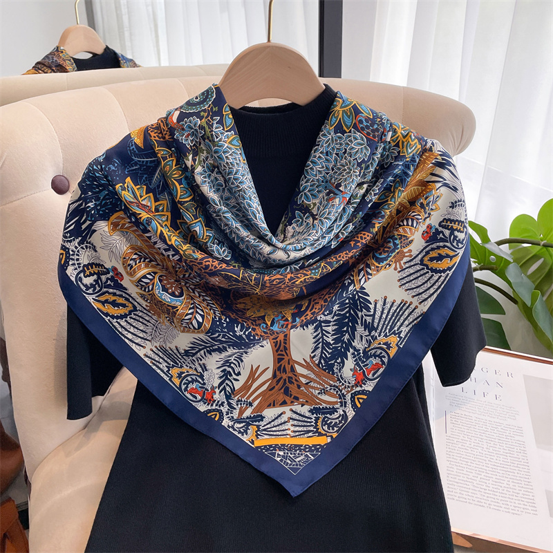 90*90cm Square Scarf Twill Cot - Bandana Cotton บทวิจารณ์และราคา