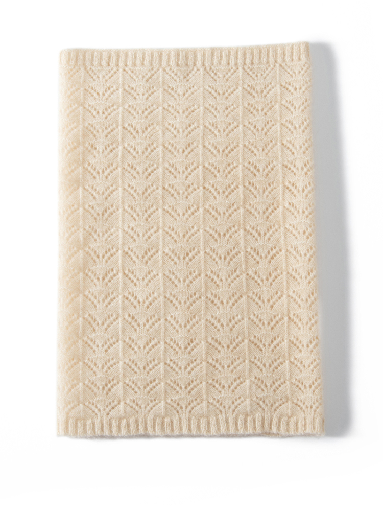 Womens 100% Cashmere Fan Point - Infinity Scarf Knit บทวิจารณ์และราคา