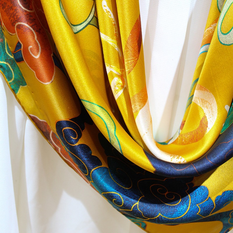 New Luxury 110x110cm Real Silk - Pashmina Wrap Large บทวิจารณ์และราคา