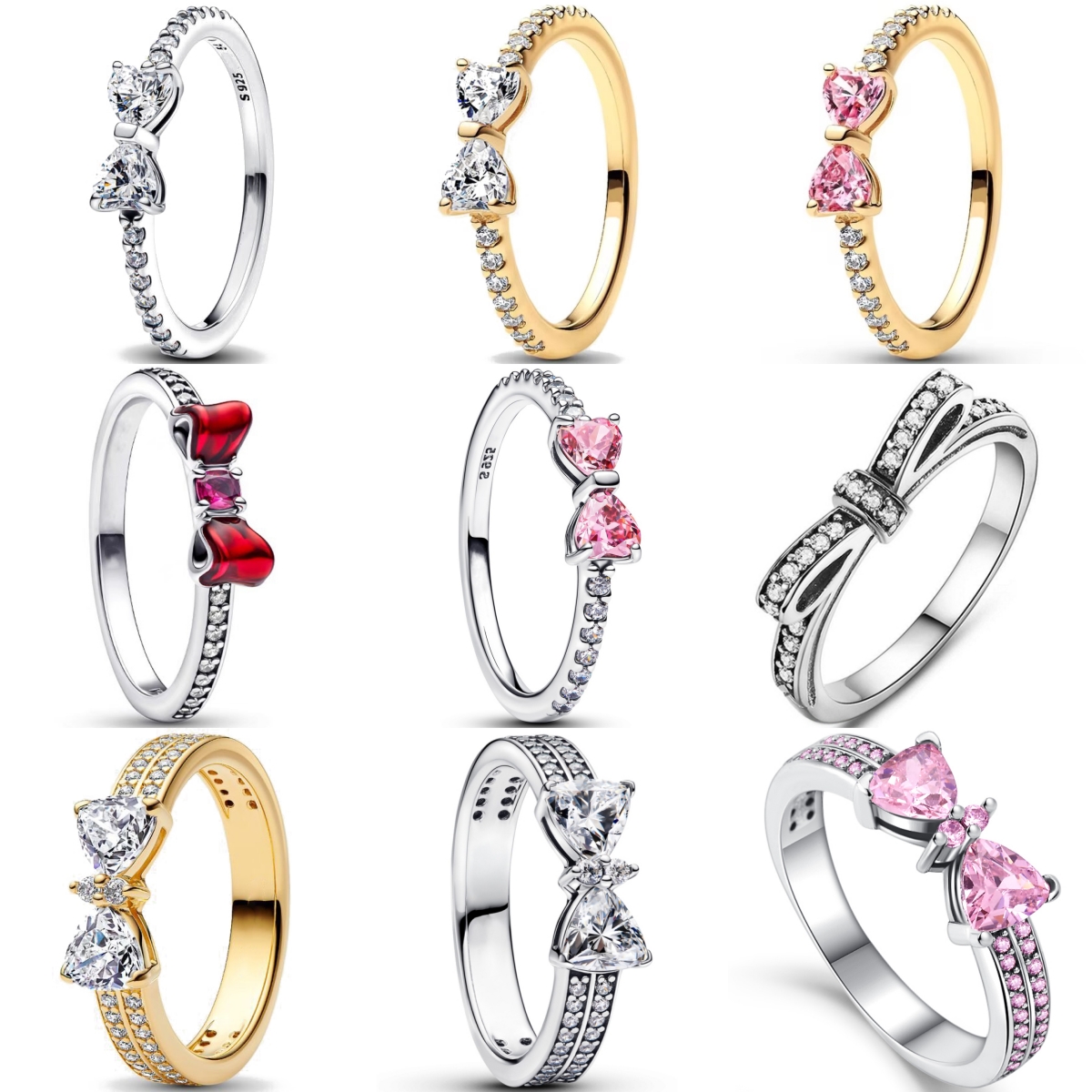 925 Sterling Silver Red Pink W - Tie Clip Silver บทวิจารณ์และราคา