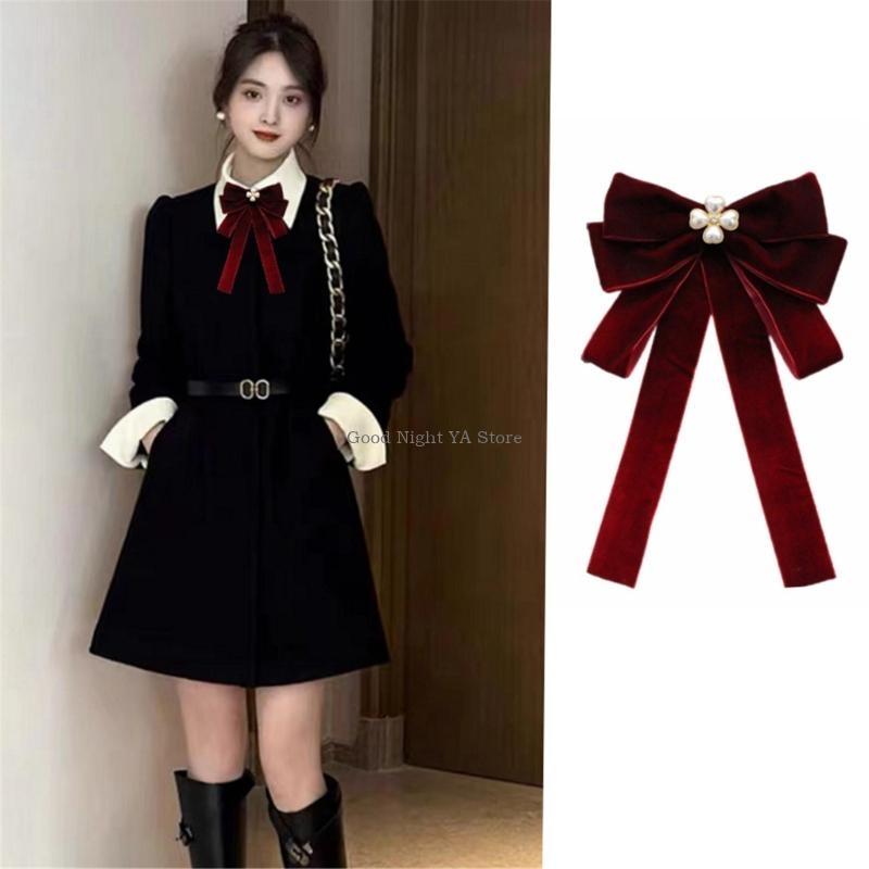 Luxurious Velvets Bows Tie for - Bow Tie Pre Tied บทวิจารณ์และราคา
