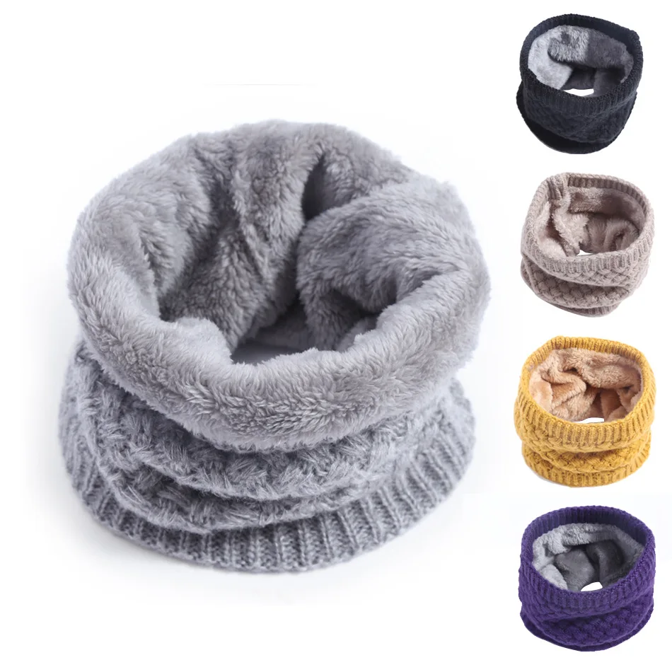 Kids Girls/Boys Winter Knitted - Infinity Scarf Knit บทวิจารณ์และราคา