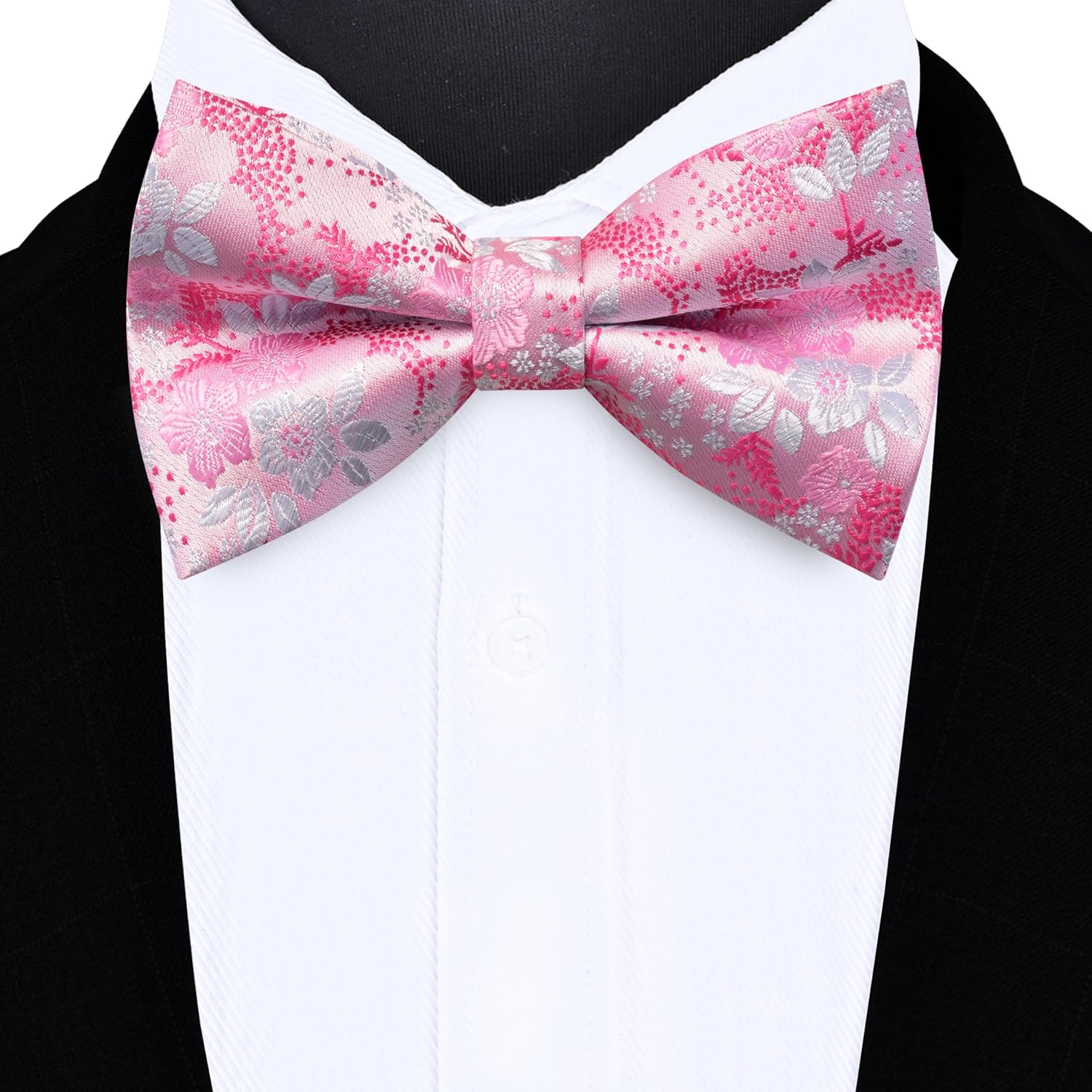 Floral Bow Tie & Handkerchief  - Pocket Square Set บทวิจารณ์และราคา