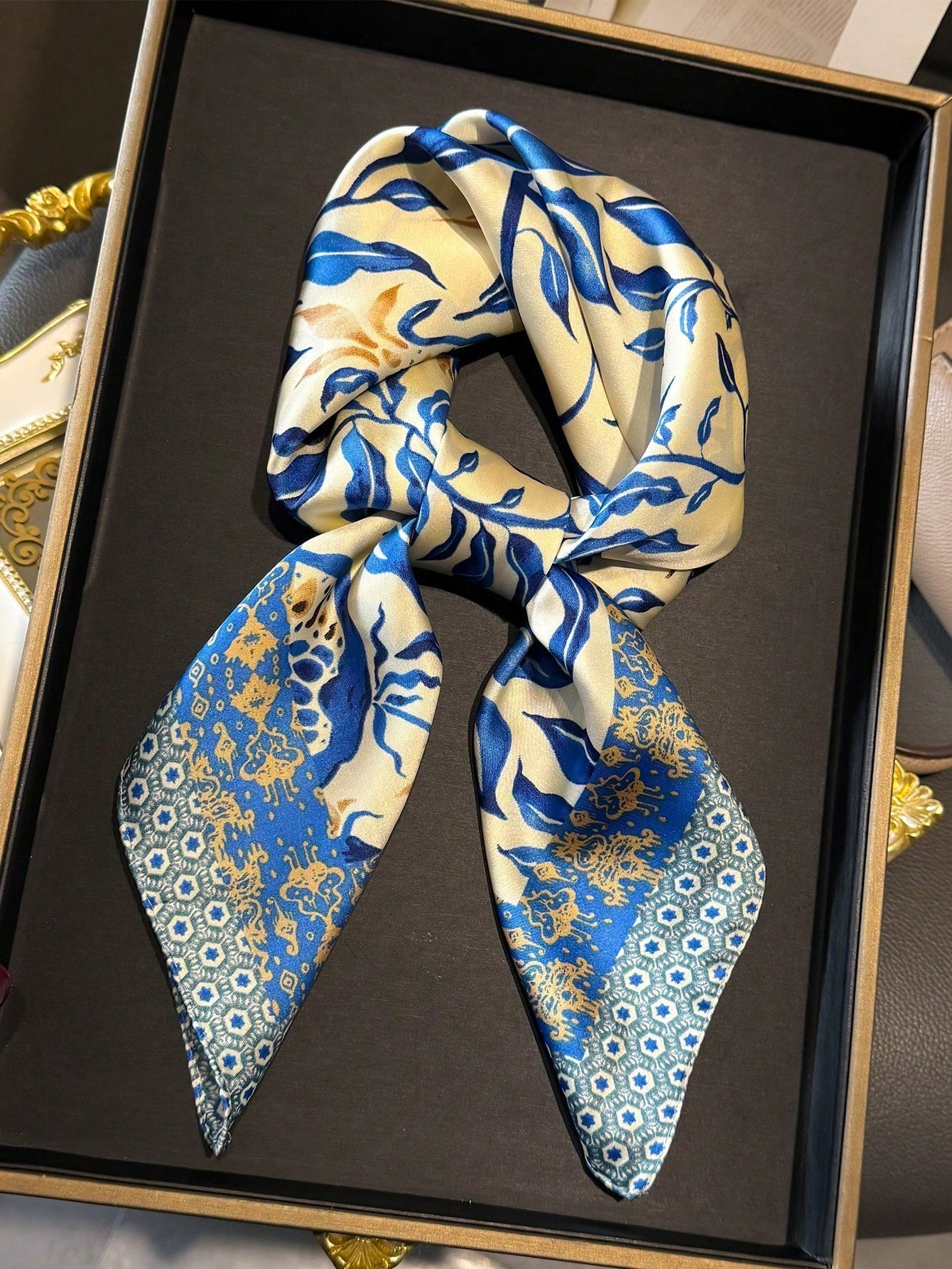Luxury Brand Bohemia Print Squ - Scarf Silk Square บทวิจารณ์และราคา
