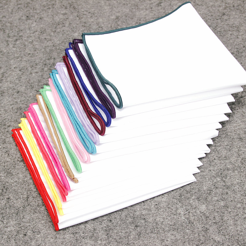 2018 Fashion Mens Cotton White - Pocket Square Set บทวิจารณ์และราคา