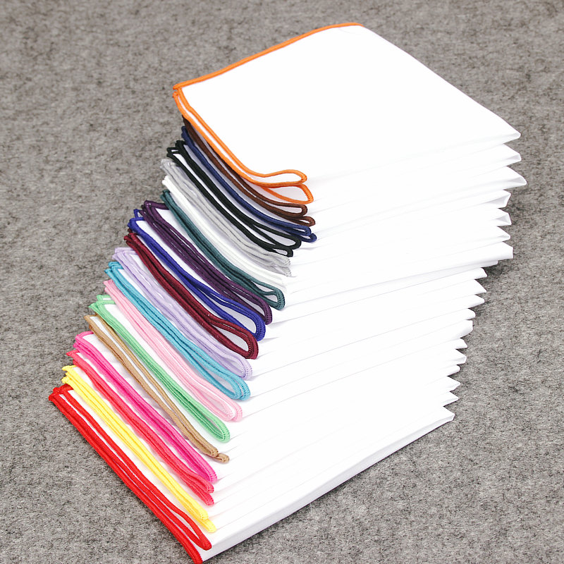 2018 Fashion Mens Cotton White - Pocket Square Set บทวิจารณ์และราคา
