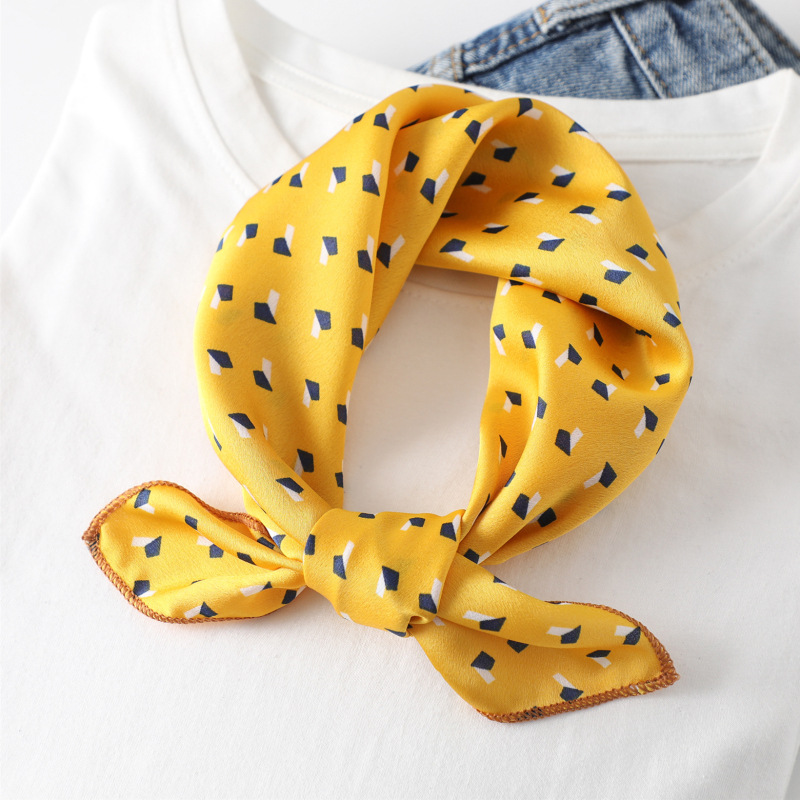 Women scarf  50*50cm Square Sk - Silk Tie Striped บทวิจารณ์และราคา