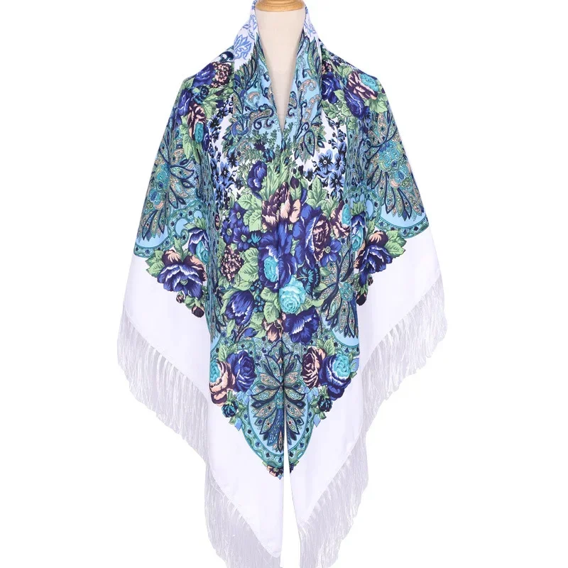 160*160cm Ethnic Large Square  - Woven Scarf Blanket บทวิจารณ์และราคา