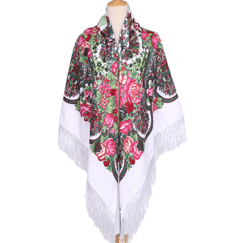 160*160cm Ethnic Large Square  - Woven Scarf Blanket บทวิจารณ์และราคา