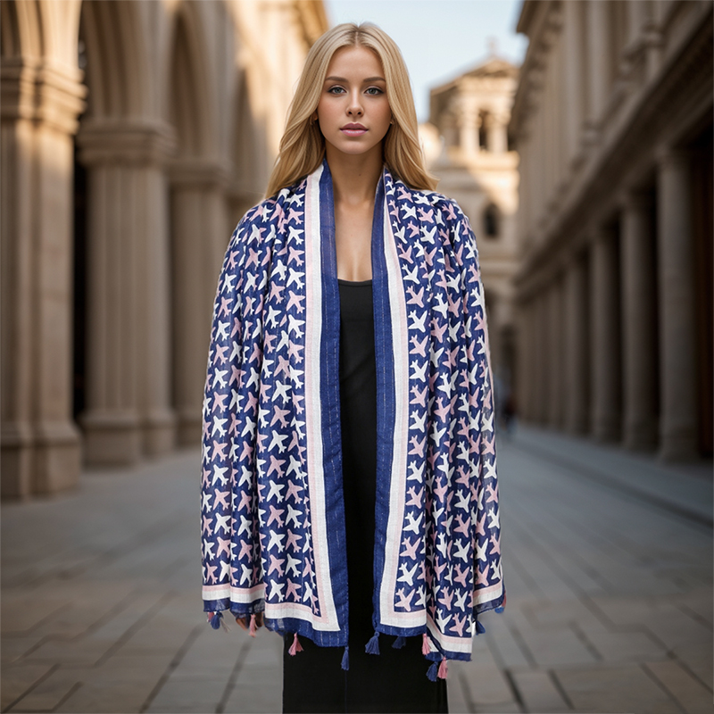 Luxury Brand Scarf Cotton Shaw - Pashmina Wrap Large บทวิจารณ์และราคา
