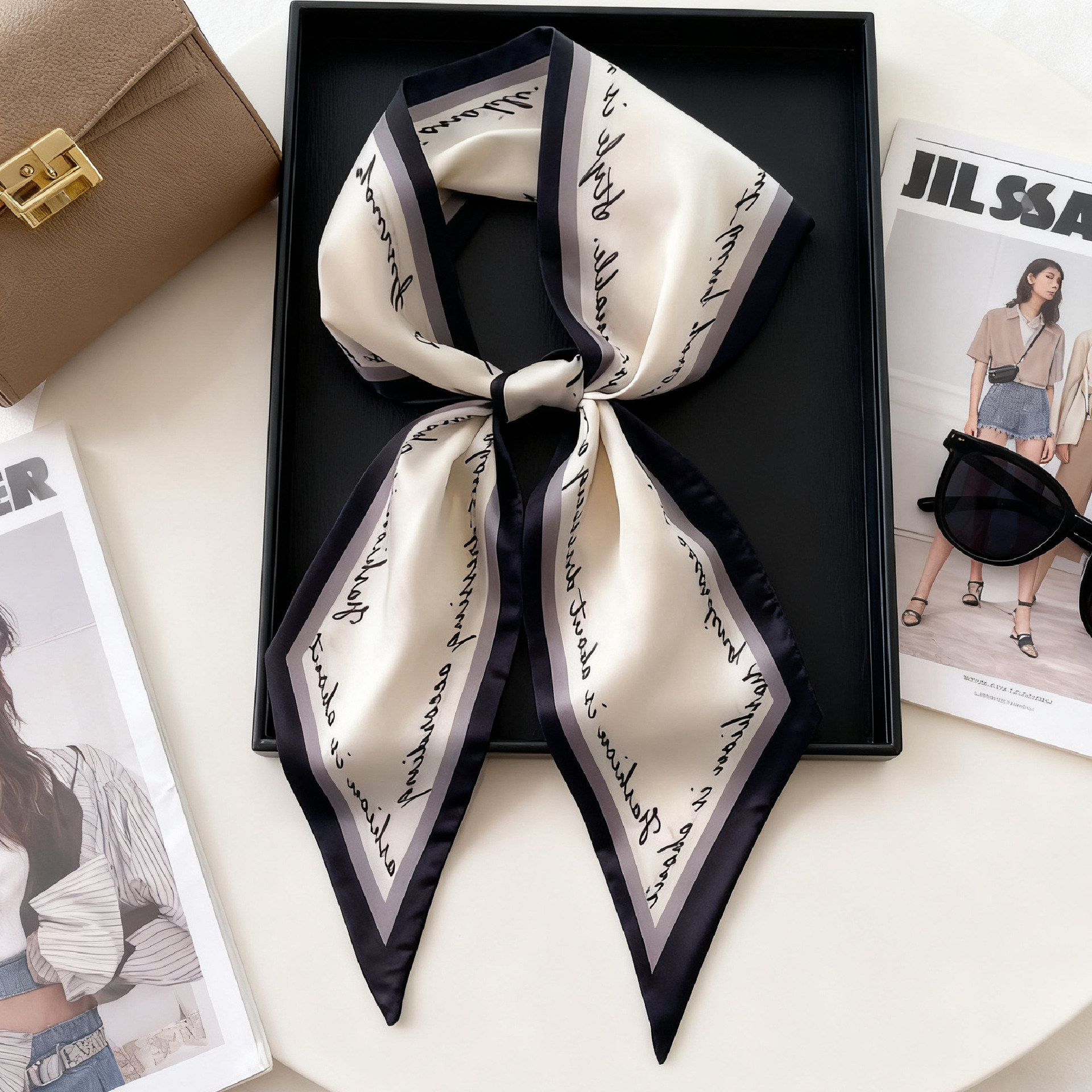 Luxury Long Neckerchief Skinny - Face Scarf Mask บทวิจารณ์และราคา