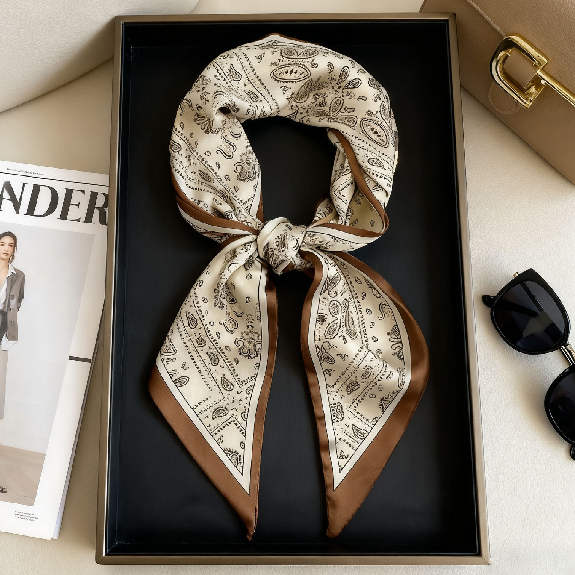 Luxury Long Neckerchief Skinny - Face Scarf Mask บทวิจารณ์และราคา