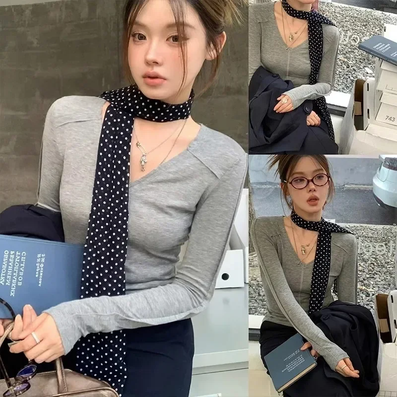 Leopard Print Scarf Retro Polk - Silk Tie Striped บทวิจารณ์และราคา