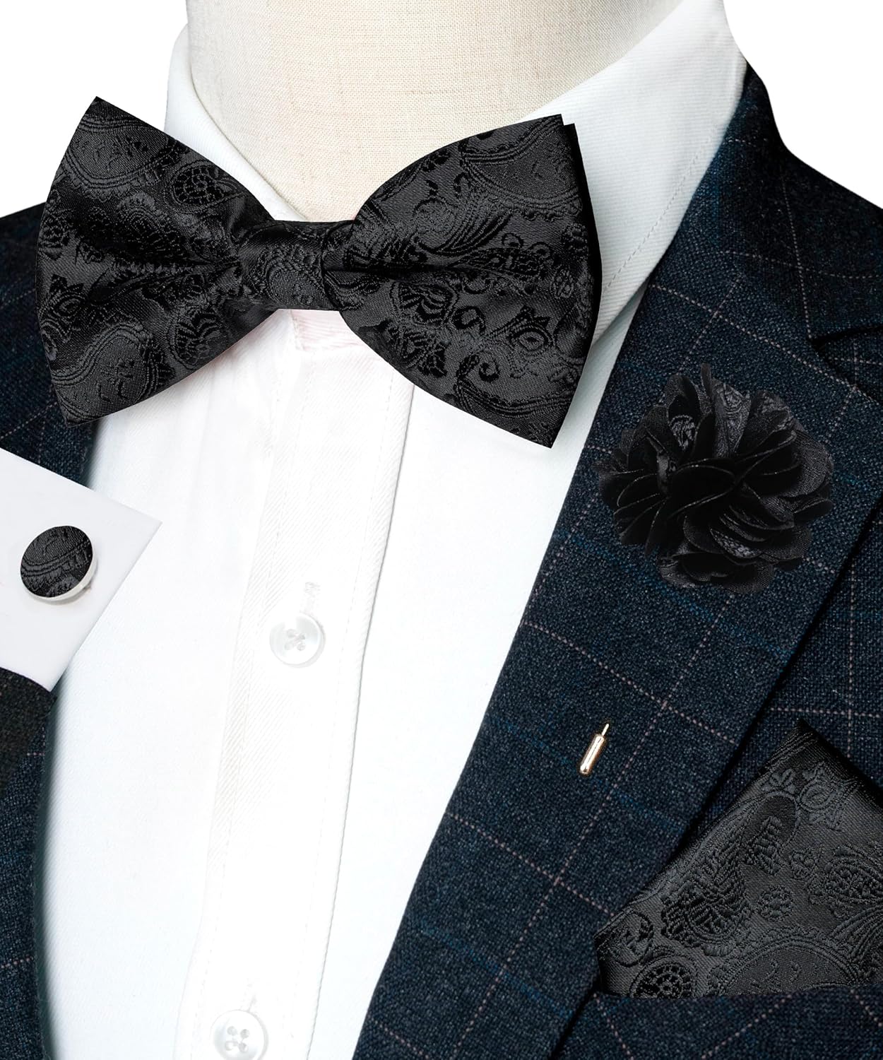 Paisley Pre-tied Bow Tie and P - Bow Tie Pre Tied บทวิจารณ์และราคา