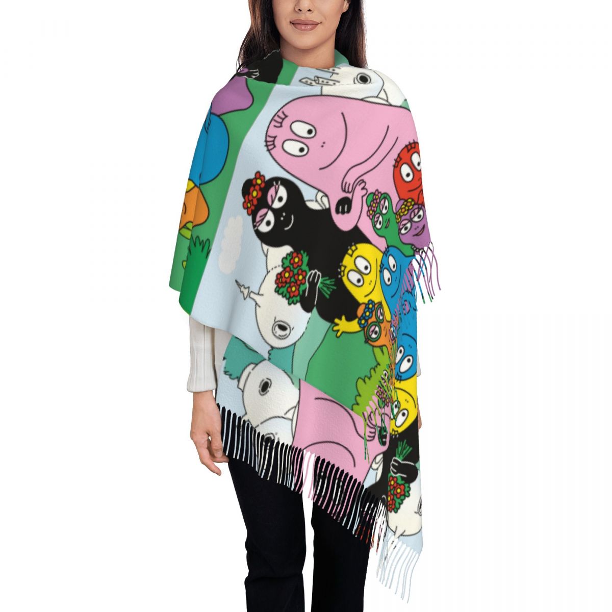 Les Barbapapa Family Shawls Wr - Pashmina Wrap Large บทวิจารณ์และราคา