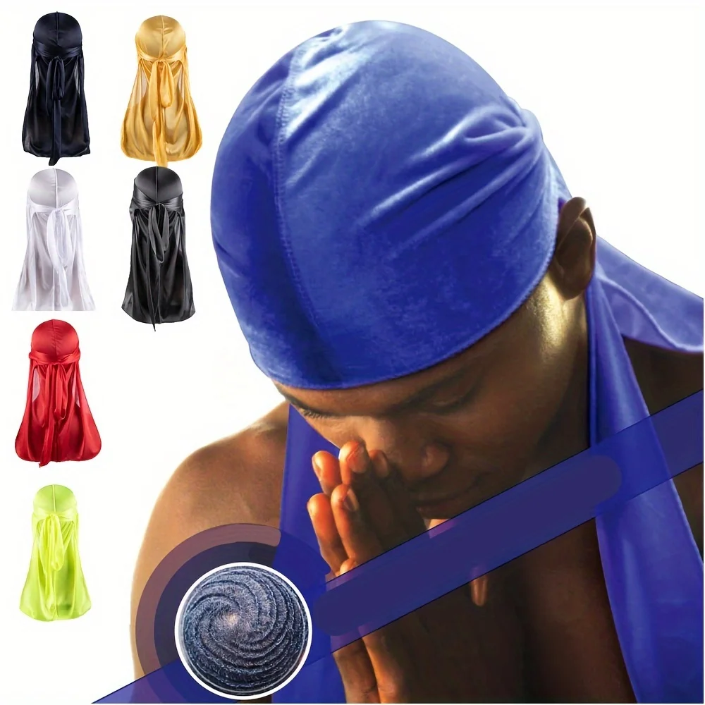 Men's Silk Durag Bonnet Bandan - Bandana Doo Rag บทวิจารณ์และราคา