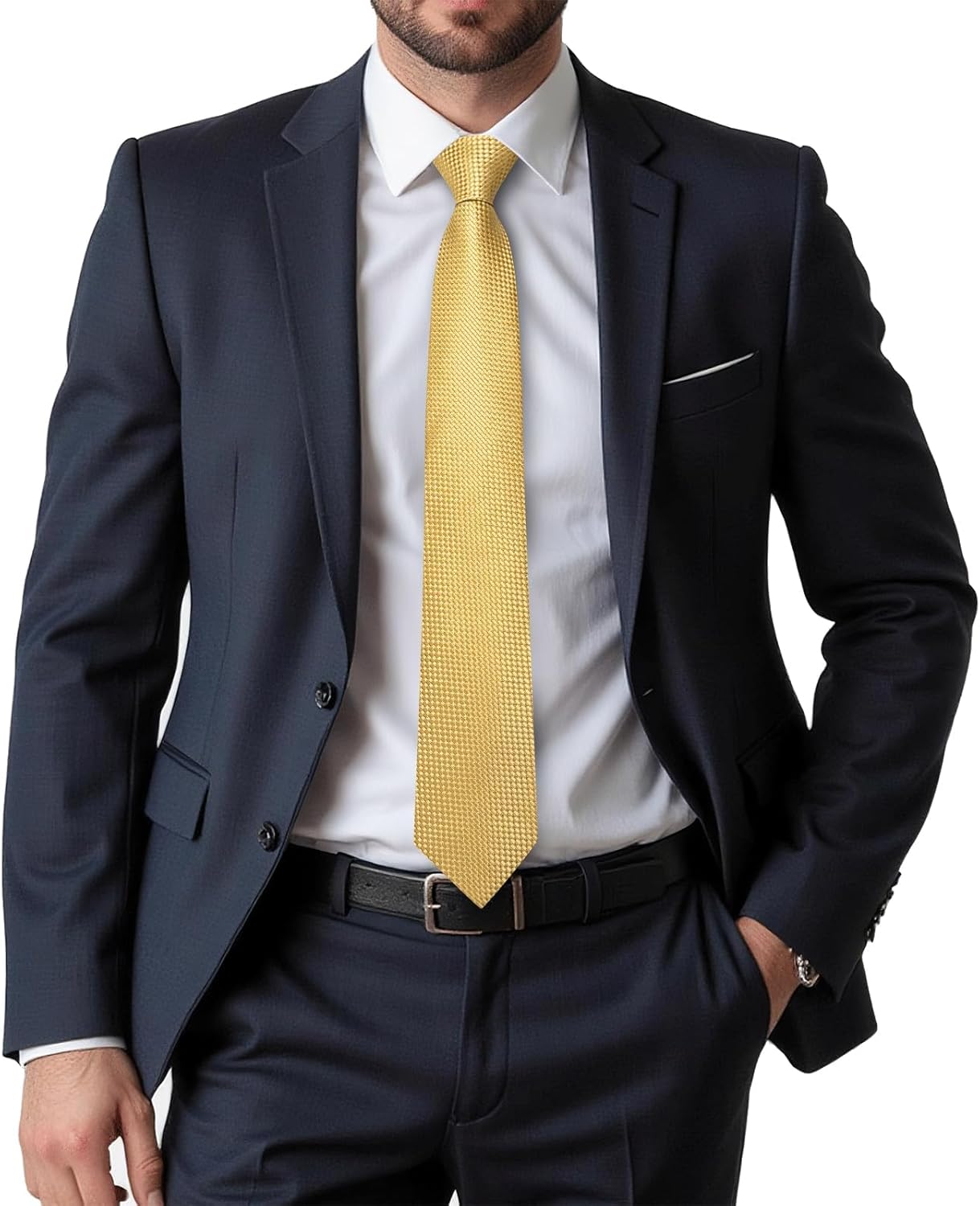Floral Silk Tie Set with Pocke - Pocket Square Set บทวิจารณ์และราคา
