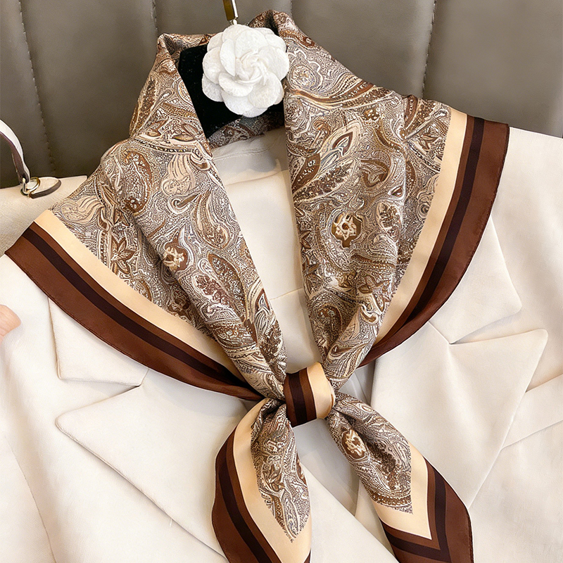 Luxury Women Silk Square Scarf - Scarf Silk Square บทวิจารณ์และราคา