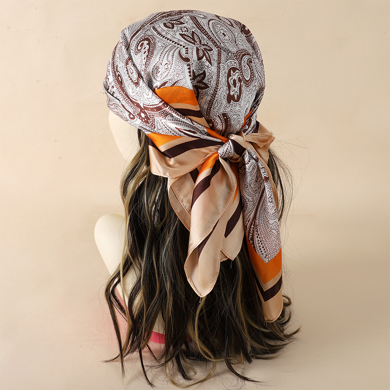 Luxury Women Silk Square Scarf - Scarf Silk Square บทวิจารณ์และราคา