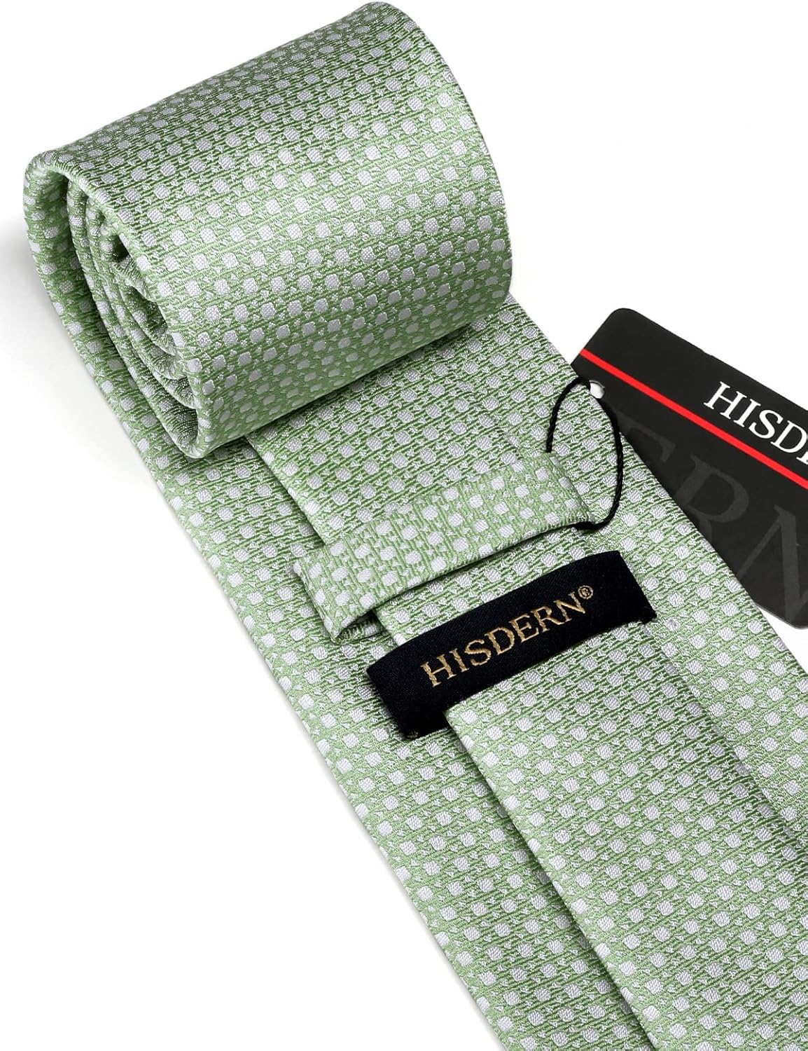 Classic Checkered Tie Set with - Pocket Square Set บทวิจารณ์และราคา