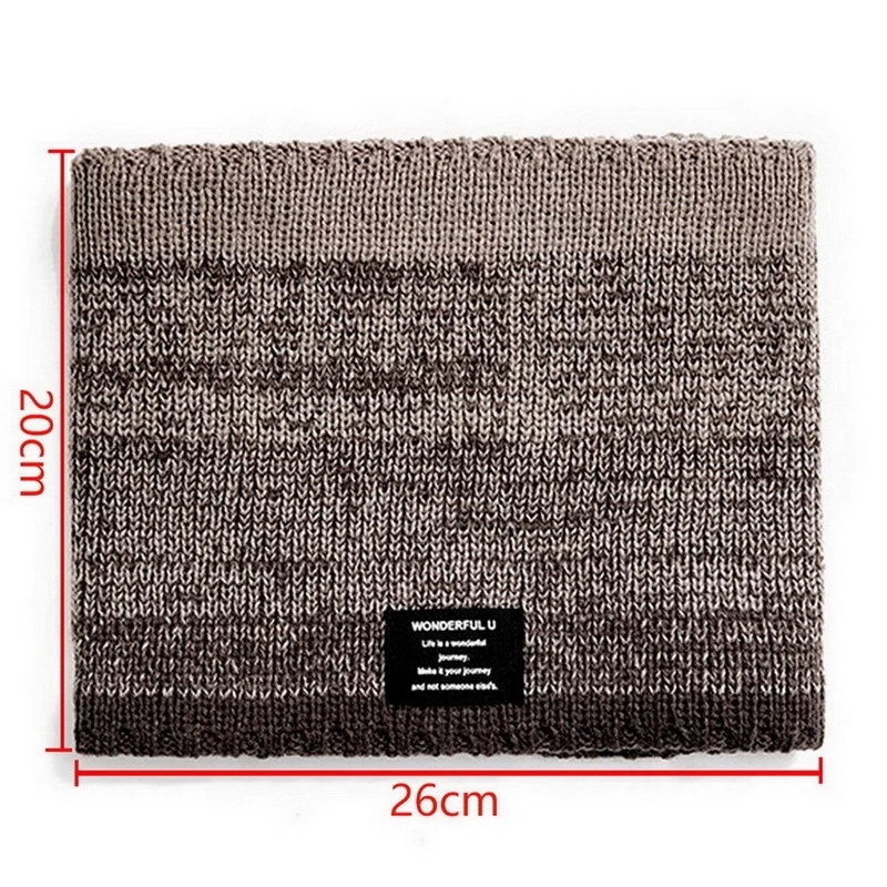 Winter Scarf for Men Fleece Ri - Handkerchief Cotton Men บทวิจารณ์และราคา