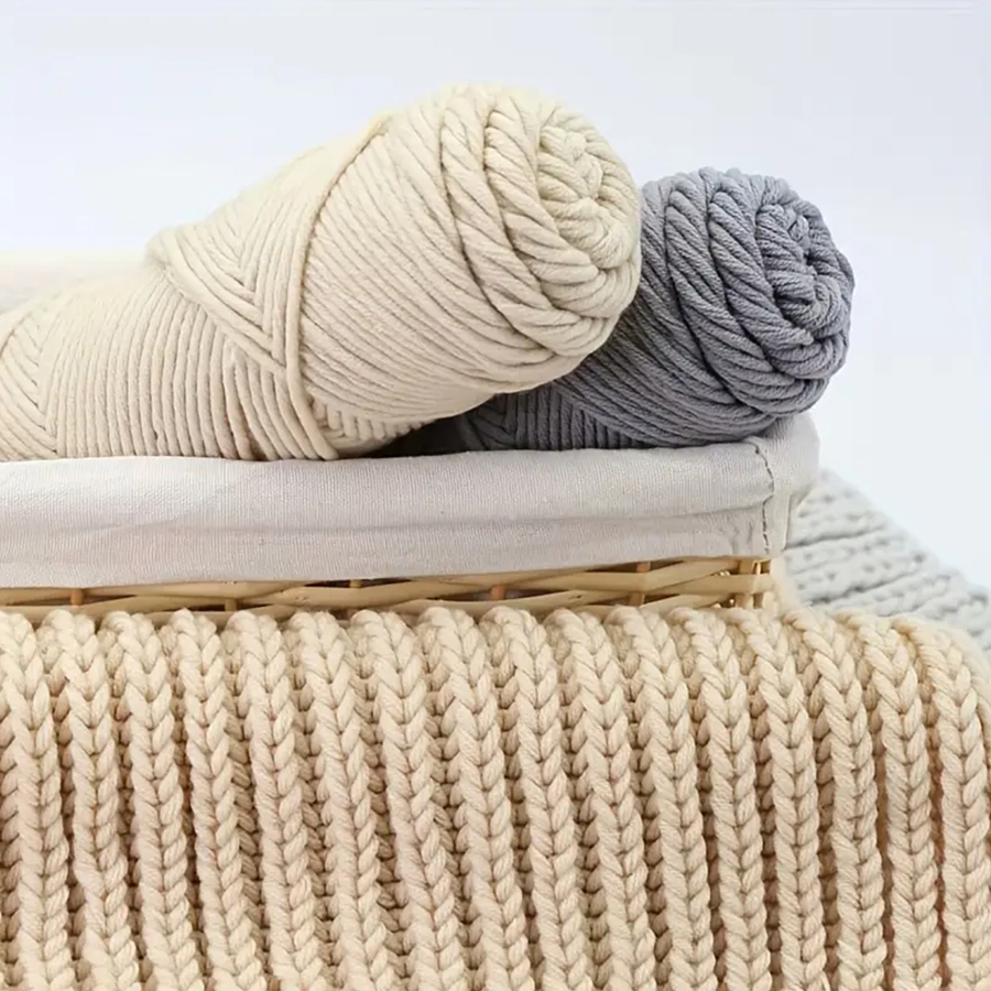 1Pc Lover's Cotton Yarn 8-Stra - Woven Scarf Blanket บทวิจารณ์และราคา
