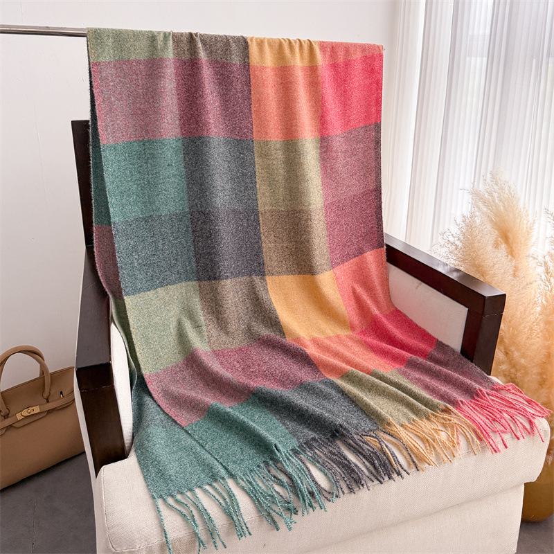 200*64cm New Fashion Cashmere  - Woven Scarf Blanket บทวิจารณ์และราคา