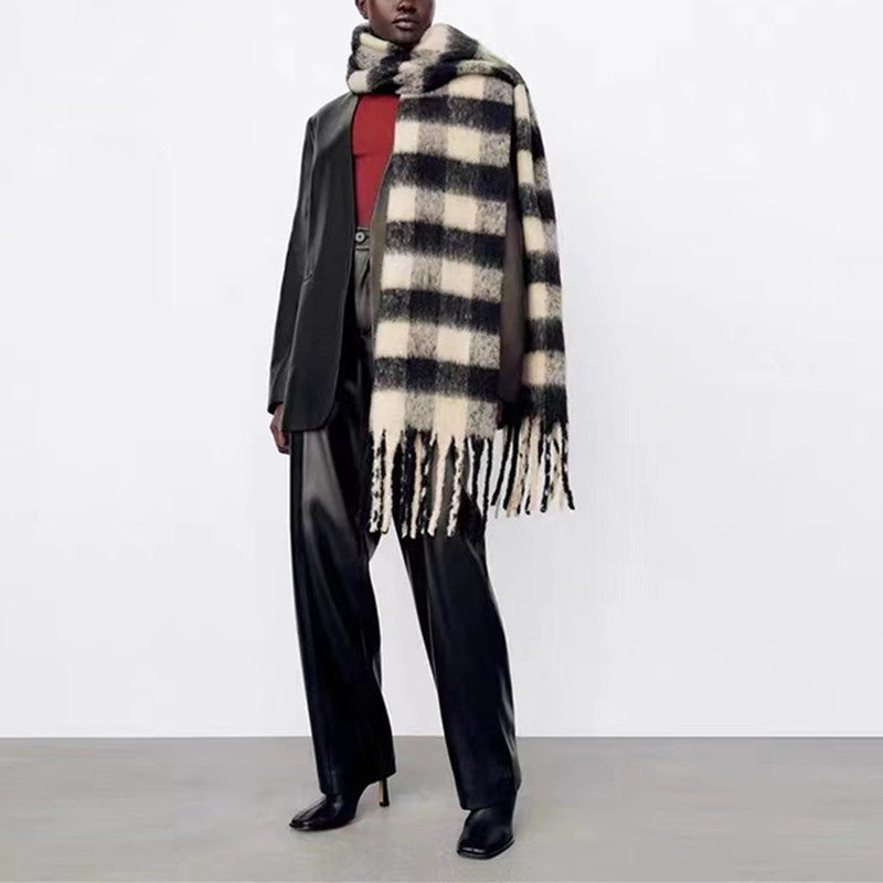 Thick Tassel Scarf Shawl Women - Pashmina Wrap Large บทวิจารณ์และราคา