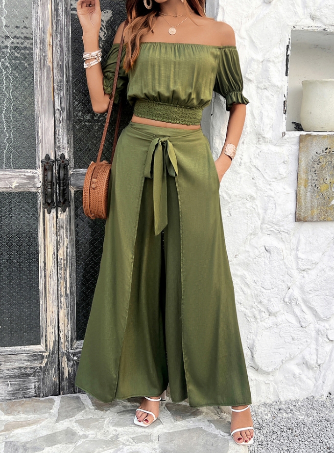 Two Piece Set Women Outfit Sum - Pocket Square Set บทวิจารณ์และราคา