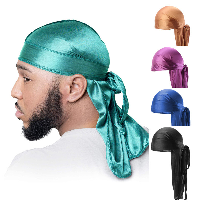 5Pcs New silk Durag Bandana Tu - Bandana Doo Rag บทวิจารณ์และราคา