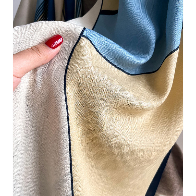Luxury Brand Scarf  Wool Cotto - Pashmina Wrap Large บทวิจารณ์และราคา