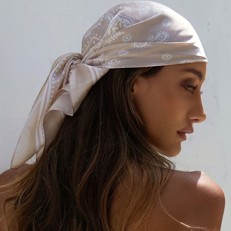 Design Shawl 100% Real Silk Sq - Ascot Neck Scarf บทวิจารณ์และราคา