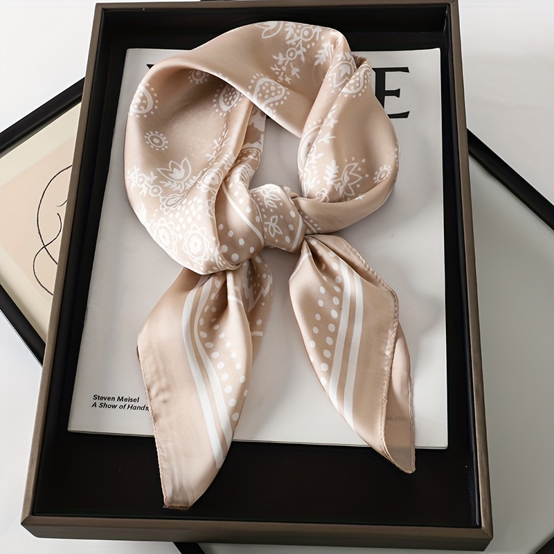 Design Shawl 100% Real Silk Sq - Ascot Neck Scarf บทวิจารณ์และราคา
