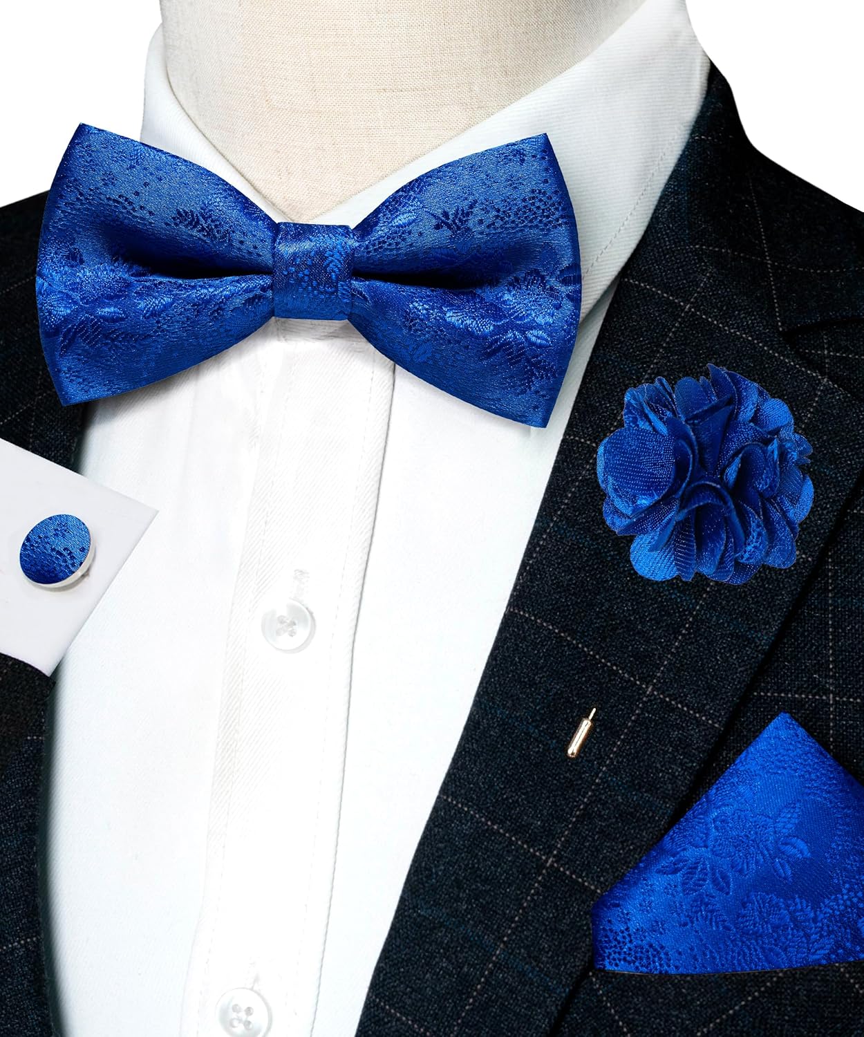 Floral Pre-tied Bow Tie Set wi - Bow Tie Pre Tied บทวิจารณ์และราคา