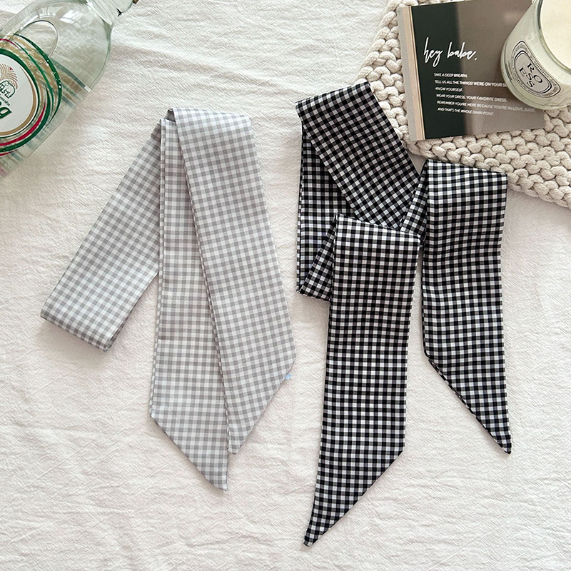 Women Scarf Luxury Silk Scarf  - Silk Tie Striped บทวิจารณ์และราคา