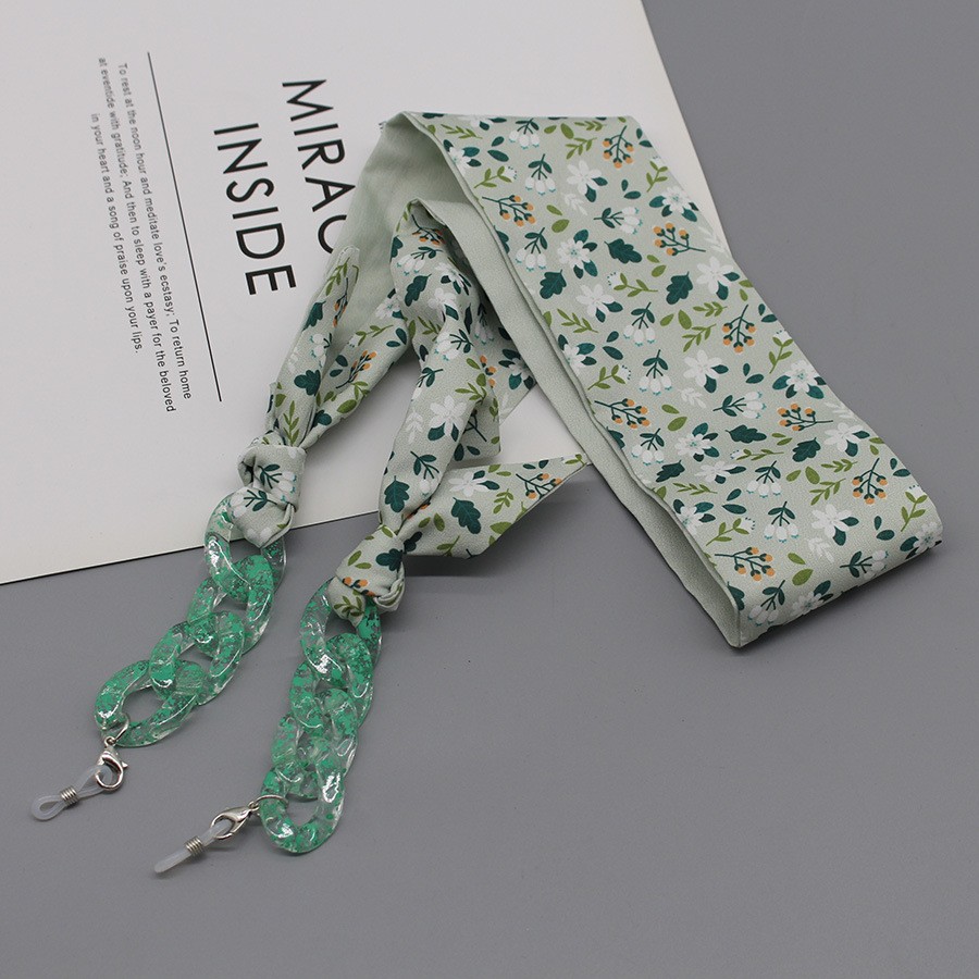 Bohemia Print Silk Scarf Glass - Silk Neck Scarf บทวิจารณ์และราคา