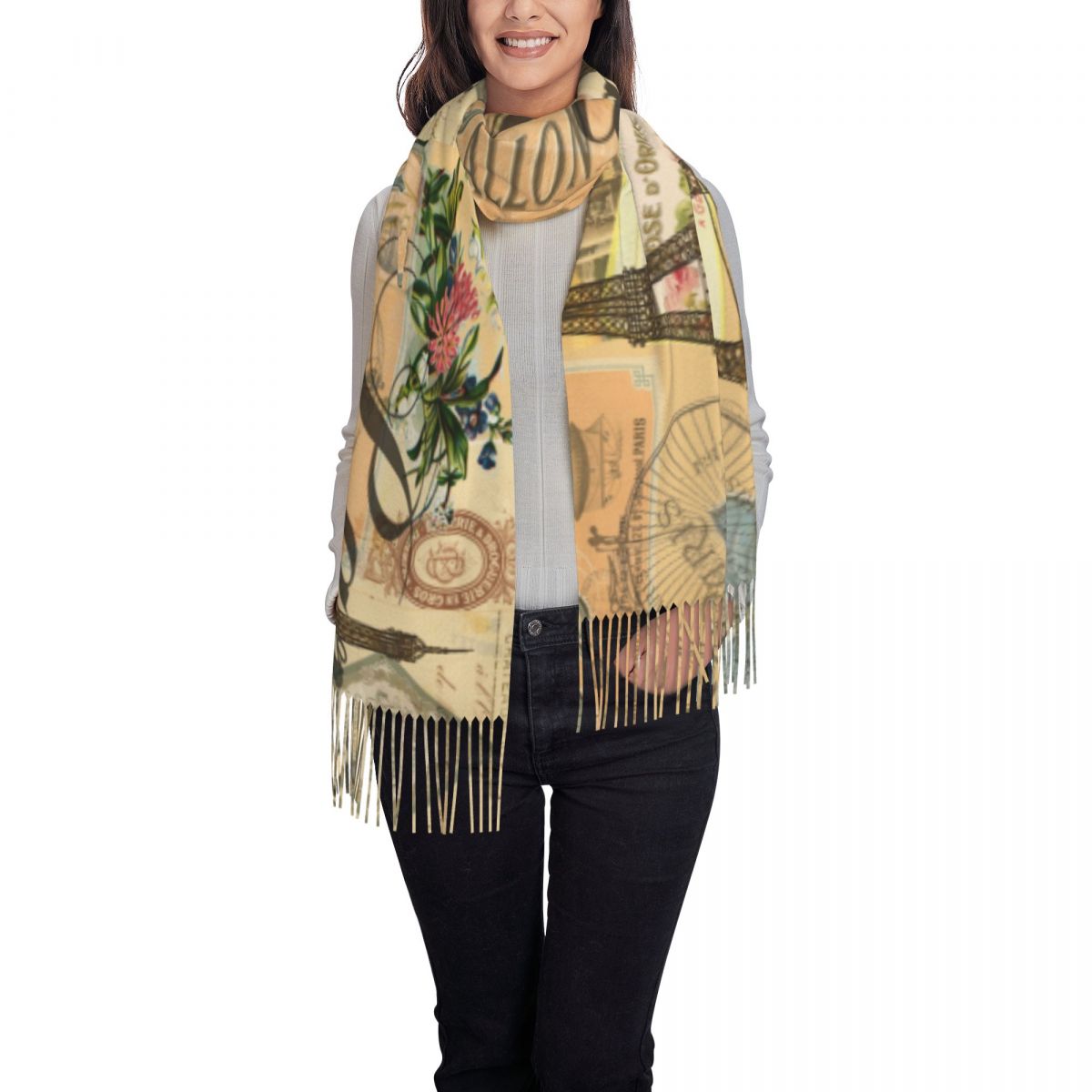 Shawl Wrap Women Winter Large  - Pashmina Wrap Large บทวิจารณ์และราคา