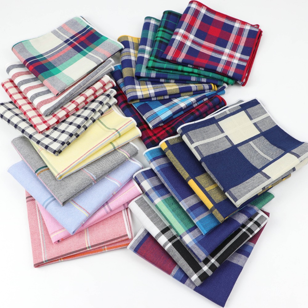 Men Cotton Handkerchiefs Woven - Handkerchief Cotton Men บทวิจารณ์และราคา