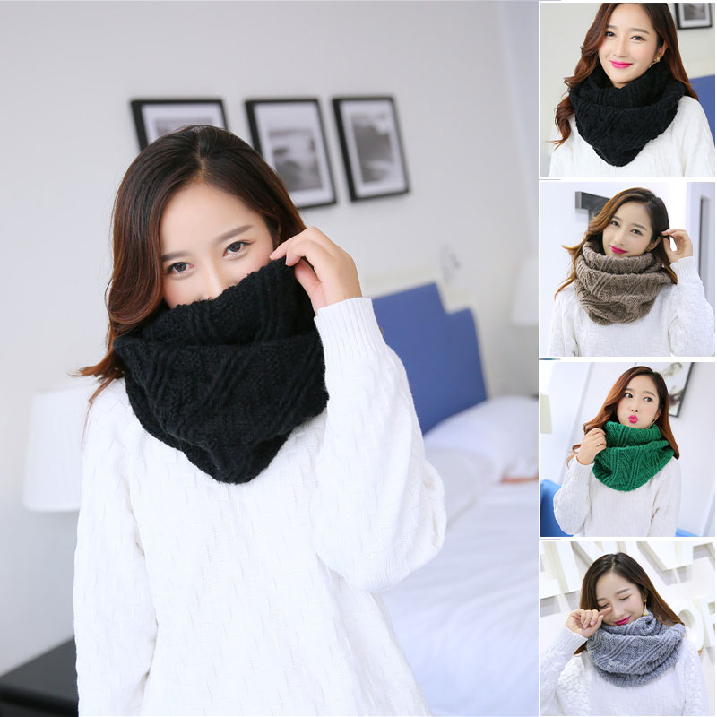 Unisex Winter Soft Chunky Knit - Infinity Scarf Knit บทวิจารณ์และราคา