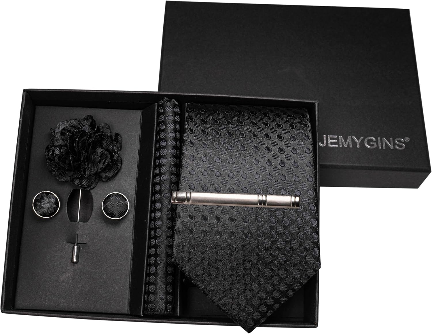 5PCS Men's Tie Set with Pocket - Pocket Square Set บทวิจารณ์และราคา