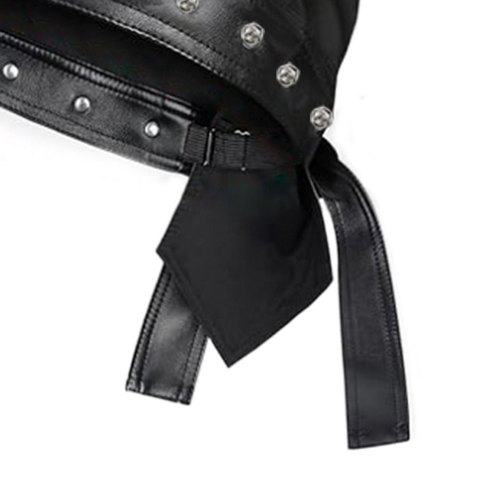 PU Leather Black Biker Cap Doo - Bandana Doo Rag บทวิจารณ์และราคา