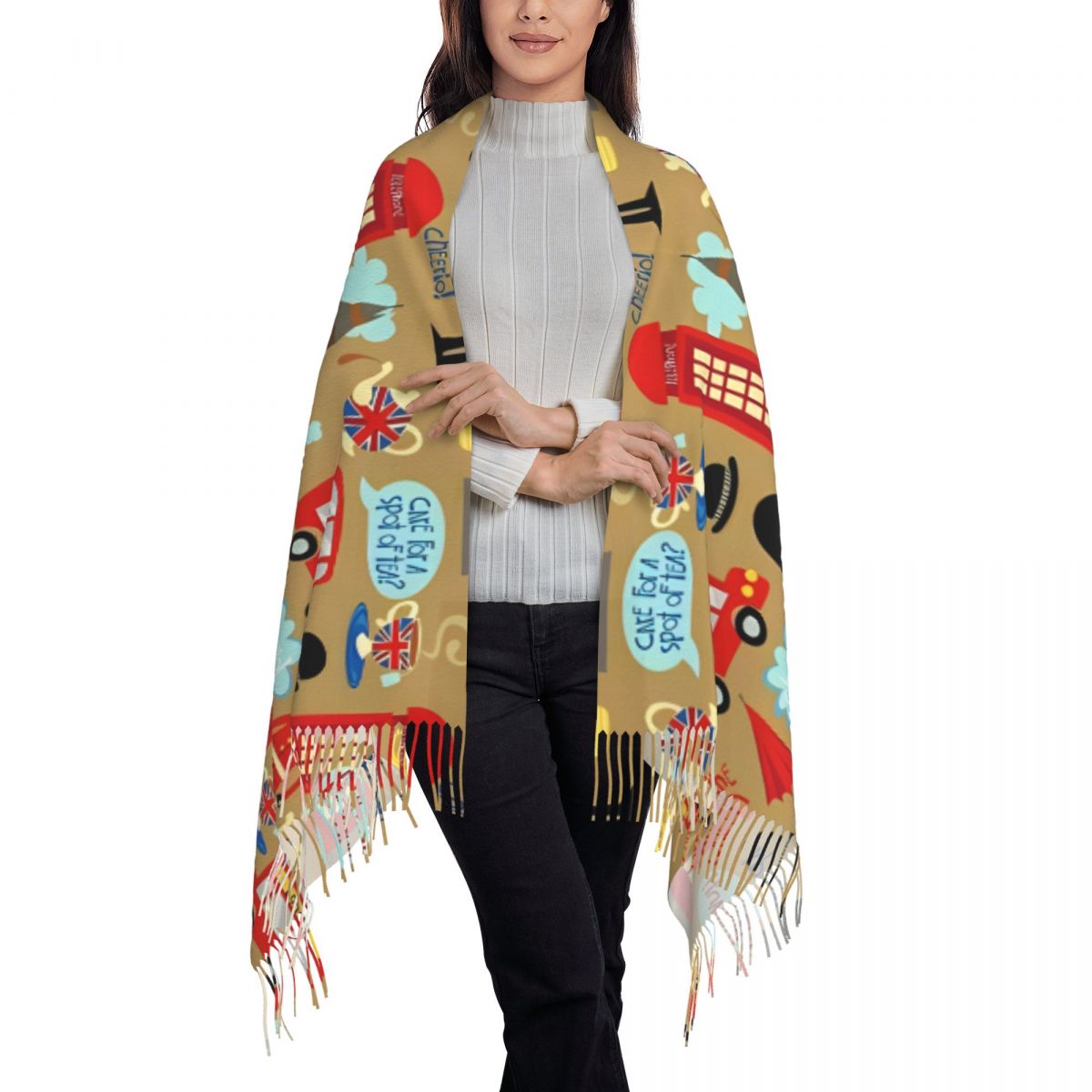 Enchanted London Scarf for Wom - Pashmina Wrap Large บทวิจารณ์และราคา