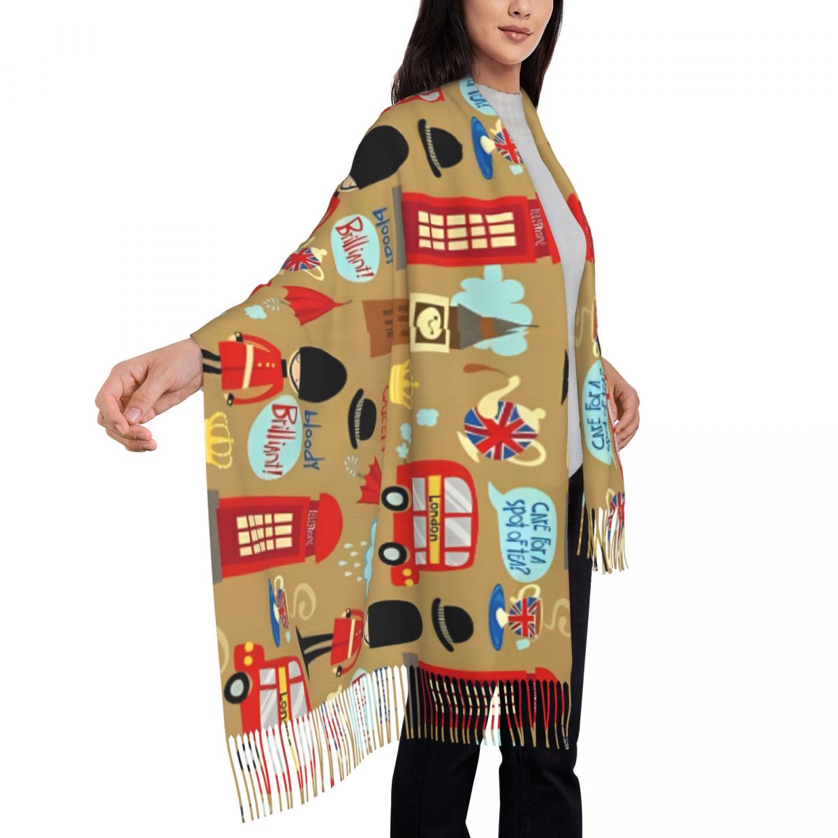 Enchanted London Scarf for Wom - Pashmina Wrap Large บทวิจารณ์และราคา