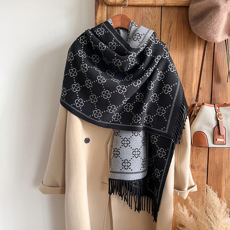 Brands Jacquard Design Winter  - Woven Scarf Blanket บทวิจารณ์และราคา