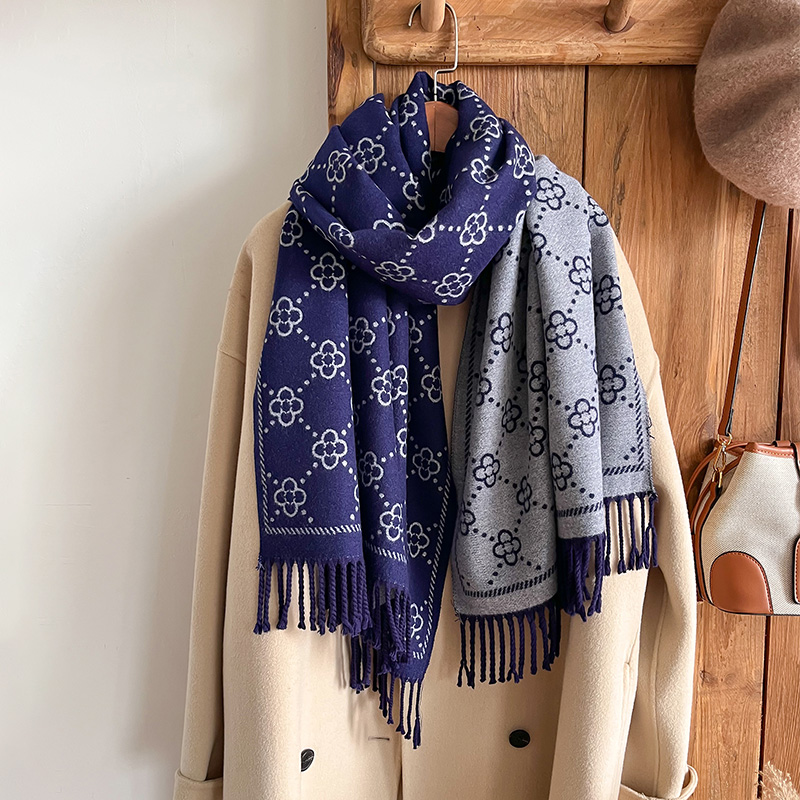 Brands Jacquard Design Winter  - Woven Scarf Blanket บทวิจารณ์และราคา